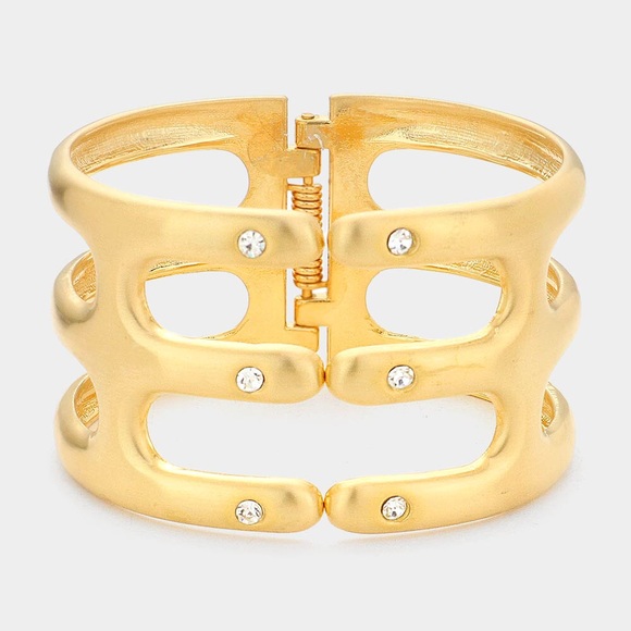Gold Bangle Bracelet - Picture 1 of 2